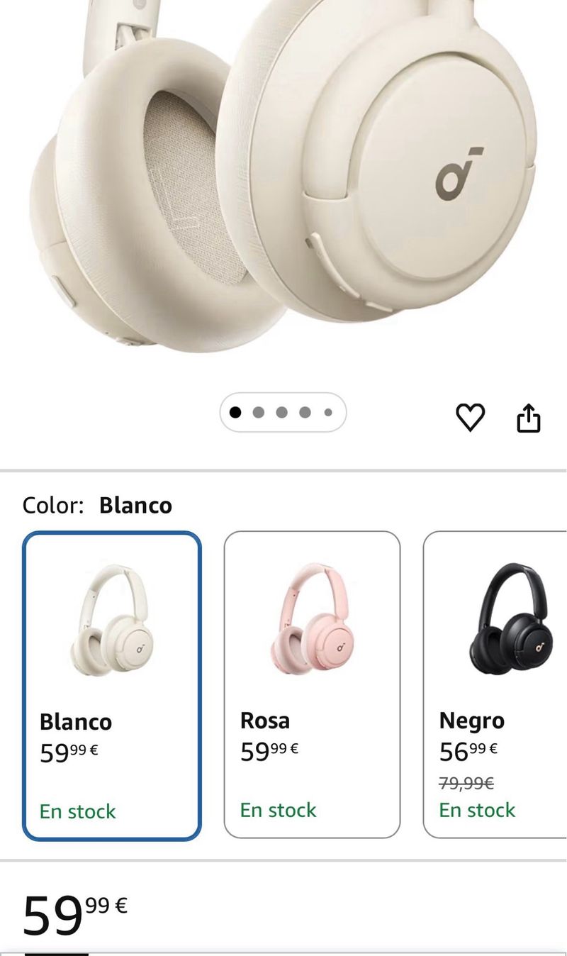 Soundcore Q30 Blanco Auriculares Cancelación Ruido afbeelding 2