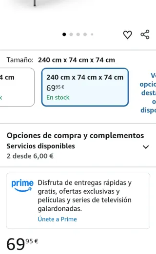 Mesa exterior plegable 240x74x74 cm