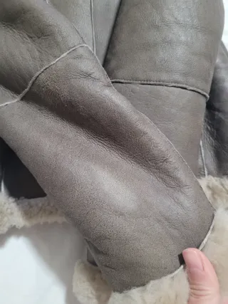 Cazadora Biker PIEL Zara doble faz Talla XS