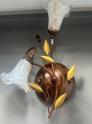 Dos Lámpara de pared rústica