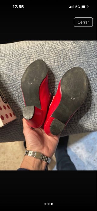 Tacones flamenca niña talla 28