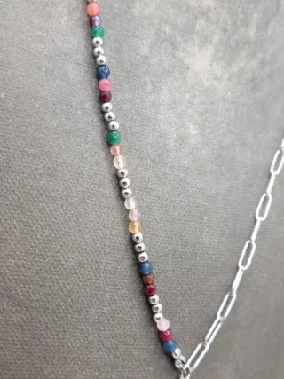 Collar Corazón Acero Quirúrgico Multicolor