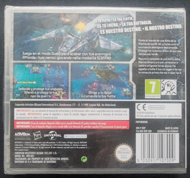 Battleship Nintendo DS Gioco ITA ESP