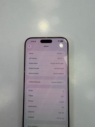 iPhone 16 Pro Max 256GB Dorado