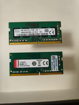 2x 4GB DDR4L RAM 2400Mhz