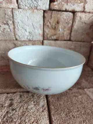 Conjunto Porcelana Vintage Blanco y Dorado