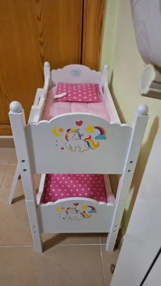 Cunas Dobles Madera Juguete