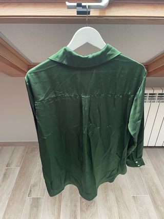 Camisa Zara Verde Talla M
