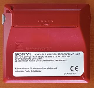 Mini Disc Sony MZ-N510 Rojo