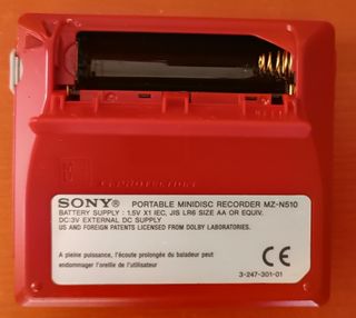 Mini Disc Sony MZ-N510 Rojo