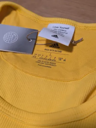 Camiseta sin tirantes ADIDAS amarilla Talla L