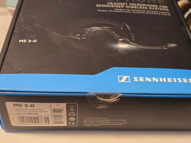 Micrófono Sennheiser ME 3-II Negro.