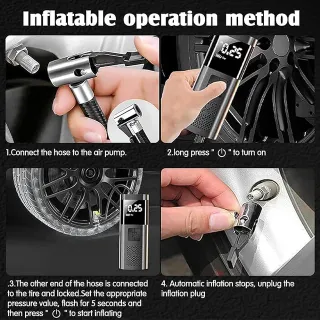 Compressore Gonfiatore LED Auto Moto