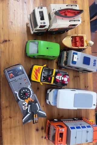 Lote Conjunto Playmobil: Camión, Coche, Barco yMás