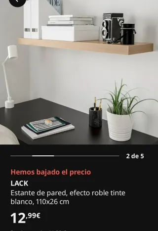 Estantes LACK IKEA Madera Beige