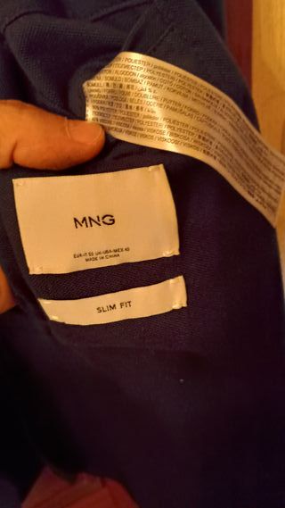 Americana Mango T52 Azul nueva