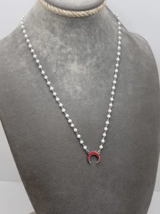 Gargantilla Luna Acero Quirúrgico