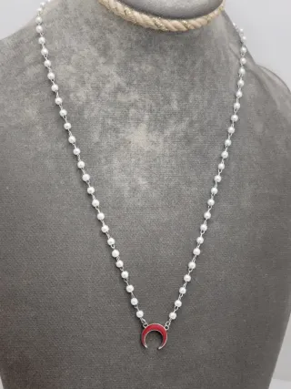 Gargantilla Luna Acero Quirúrgico