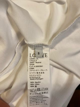 T-shirt LOEWE bianca con logo