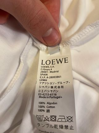 T-shirt LOEWE bianca con logo