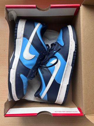 Nike Dunk Low Azul y Blanco