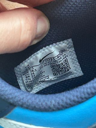 Nike Dunk Low Azul y Blanco