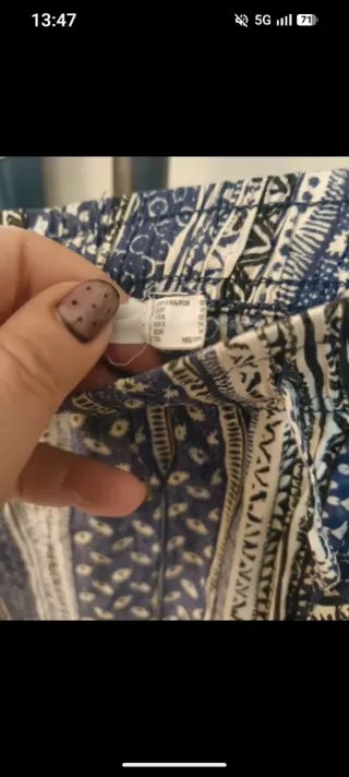 Pantalones estampados azules