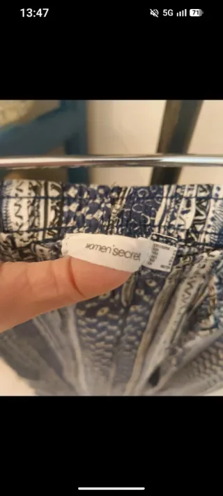 Pantalones estampados azules