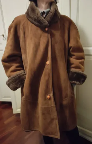 Cappotto montone donna lungo