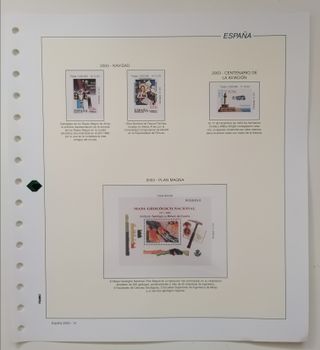 SUPLEMENTO FILABO SELLOS ESPAÑA AÑO 2003 TRANSP.