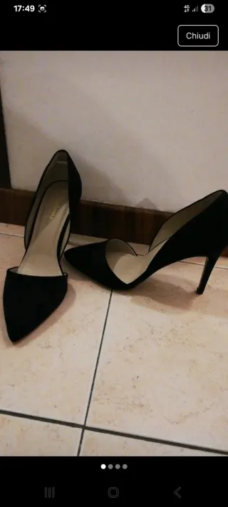 Décolleté Primadonna nere scamosciate n.40