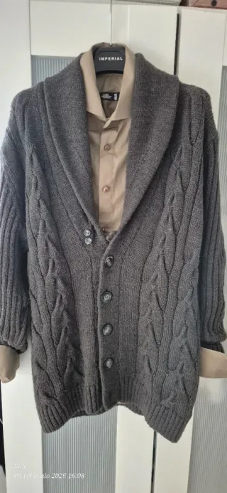 Set Uomo Cardigan 50% Lana Camicia 97% Cotone