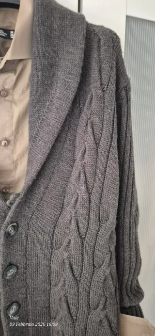 Set Uomo Cardigan 50% Lana Camicia 97% Cotone