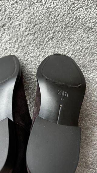 Botas altas Zara ante marrón