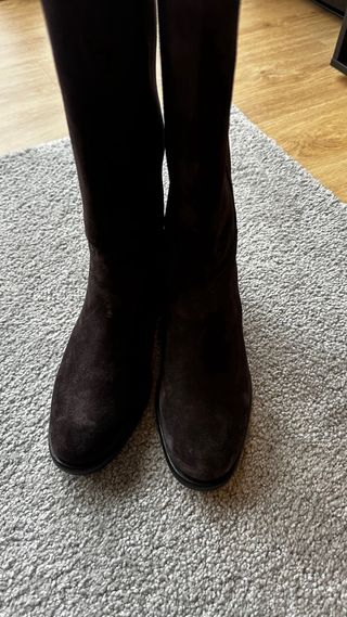 Botas altas Zara ante marrón