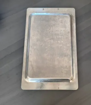 Vassoio vintage acciaio inox 18/10 oro