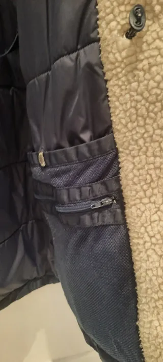 Parka Pull&Bear azul marino Talla M