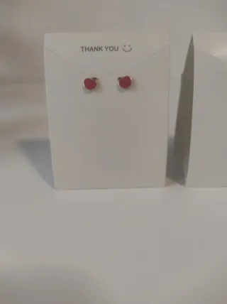 2 pares pendientes acero inoxidable