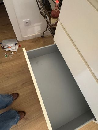 Cómoda Malm 6 cajones blanca