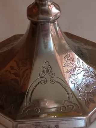 Pareja de antiguos portavelas Elkington&Co