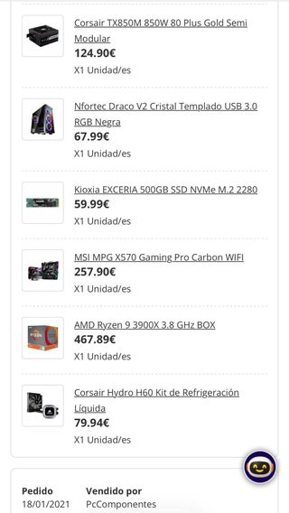 Torre PC, Gaming , 48gb ram, Geforce RTX 3070