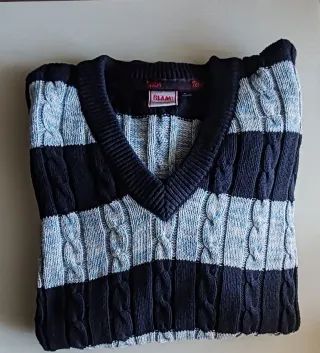 Maglione SLAM cotone righe blu