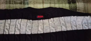 Maglione SLAM cotone righe blu