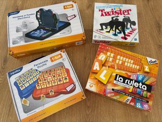 Lote 4 Juegos Toca: Twister, Hundeme, Ruleta, Pers