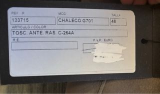 Chaleco de ante con pelo