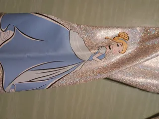 Leggings Disney Bambina Glitter Argento Cinderella