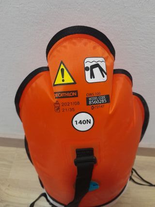 Boya de natación naranja Nabaiji