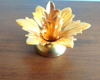 Portacandele fiore oro
