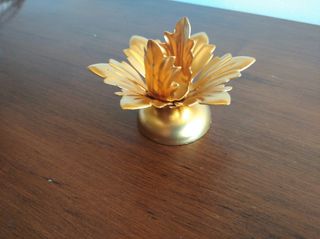 Portacandele fiore oro