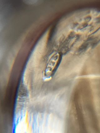 Anello Argento 925 Vintage Pietre Nere